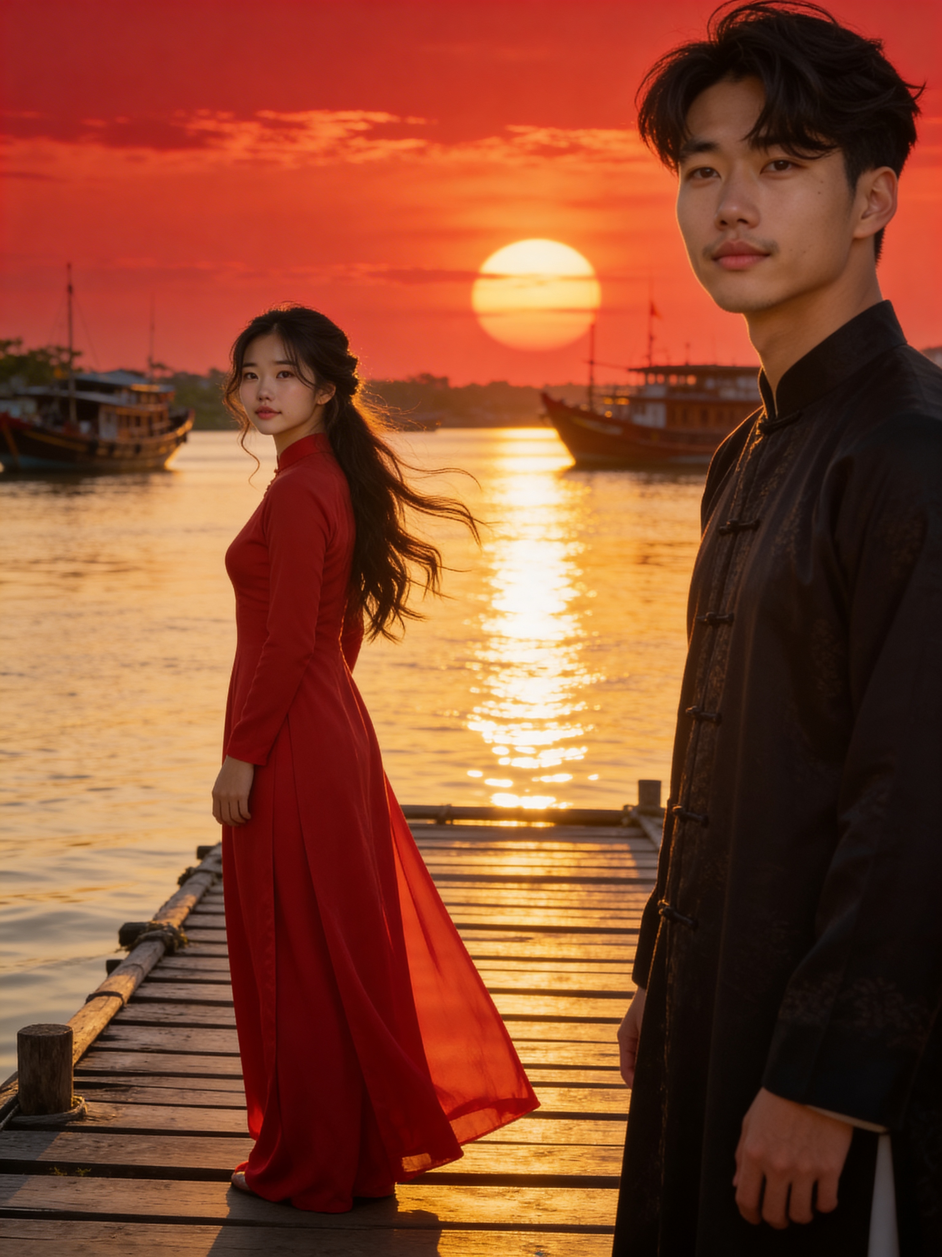 Hoàng hôn sông nước - Đám cưới truyền thống