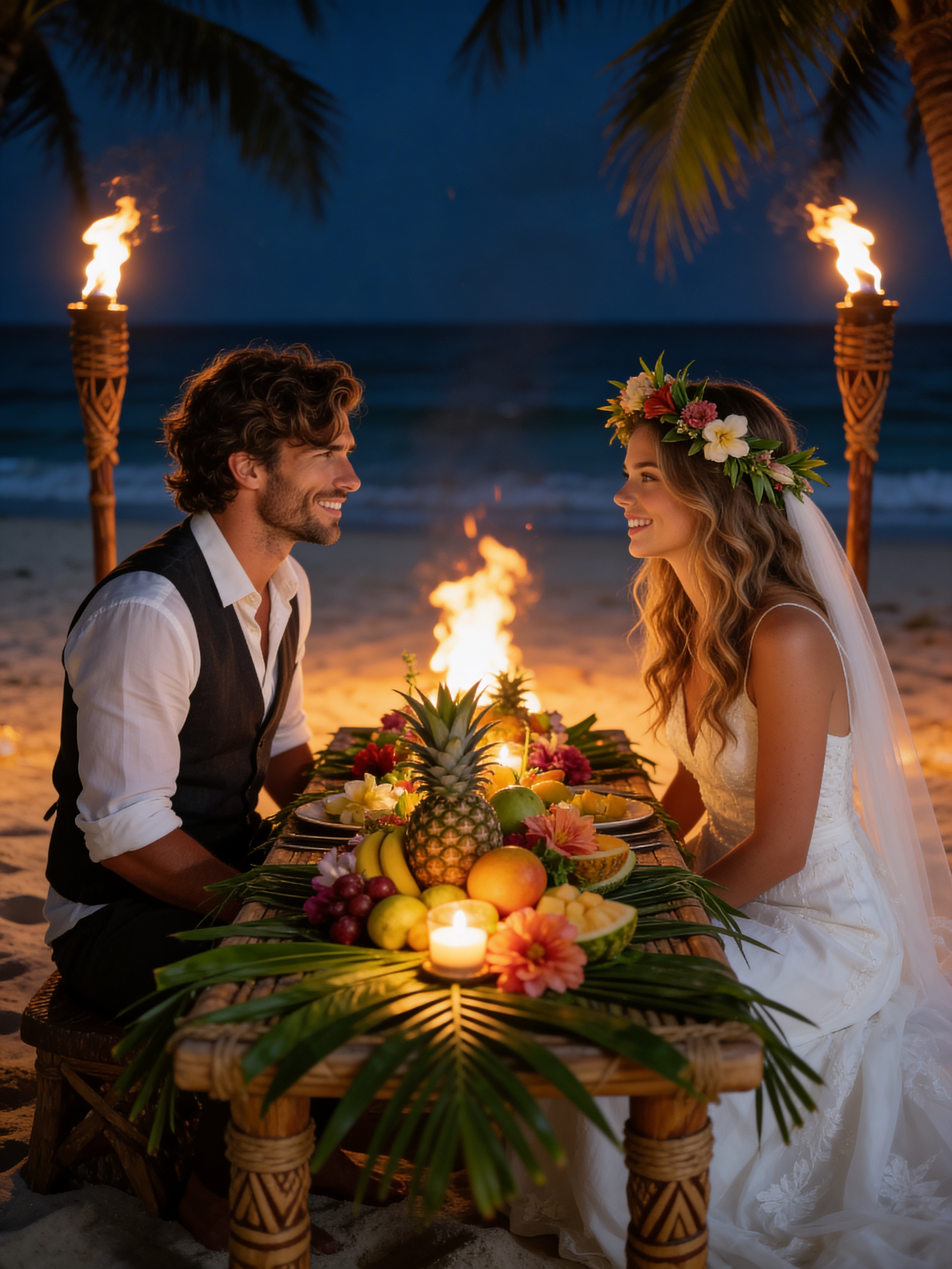 Tiki Torch Reception - Tropical Paradise