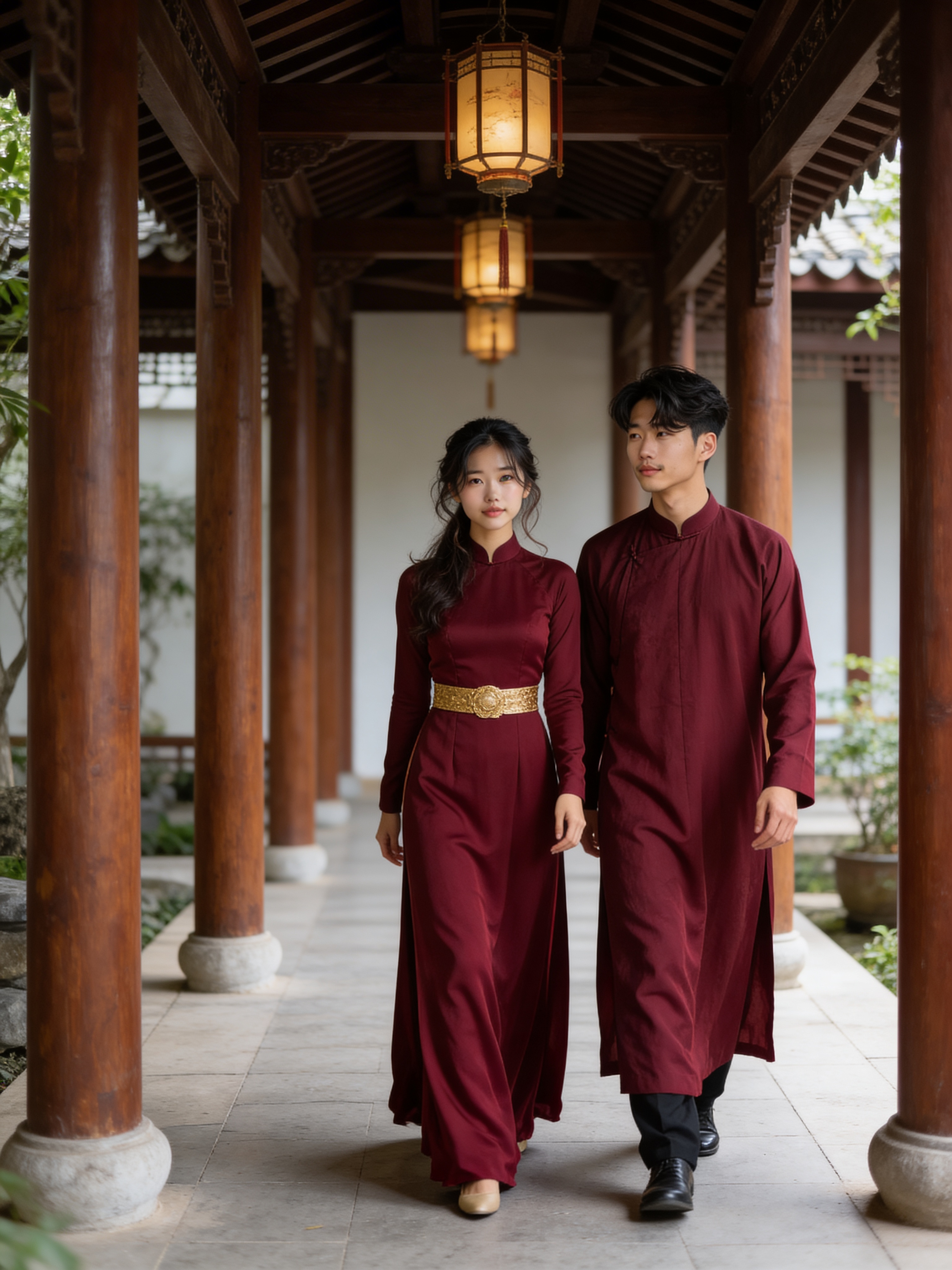 Áo dài cặp đôi - Đám cưới truyền thống