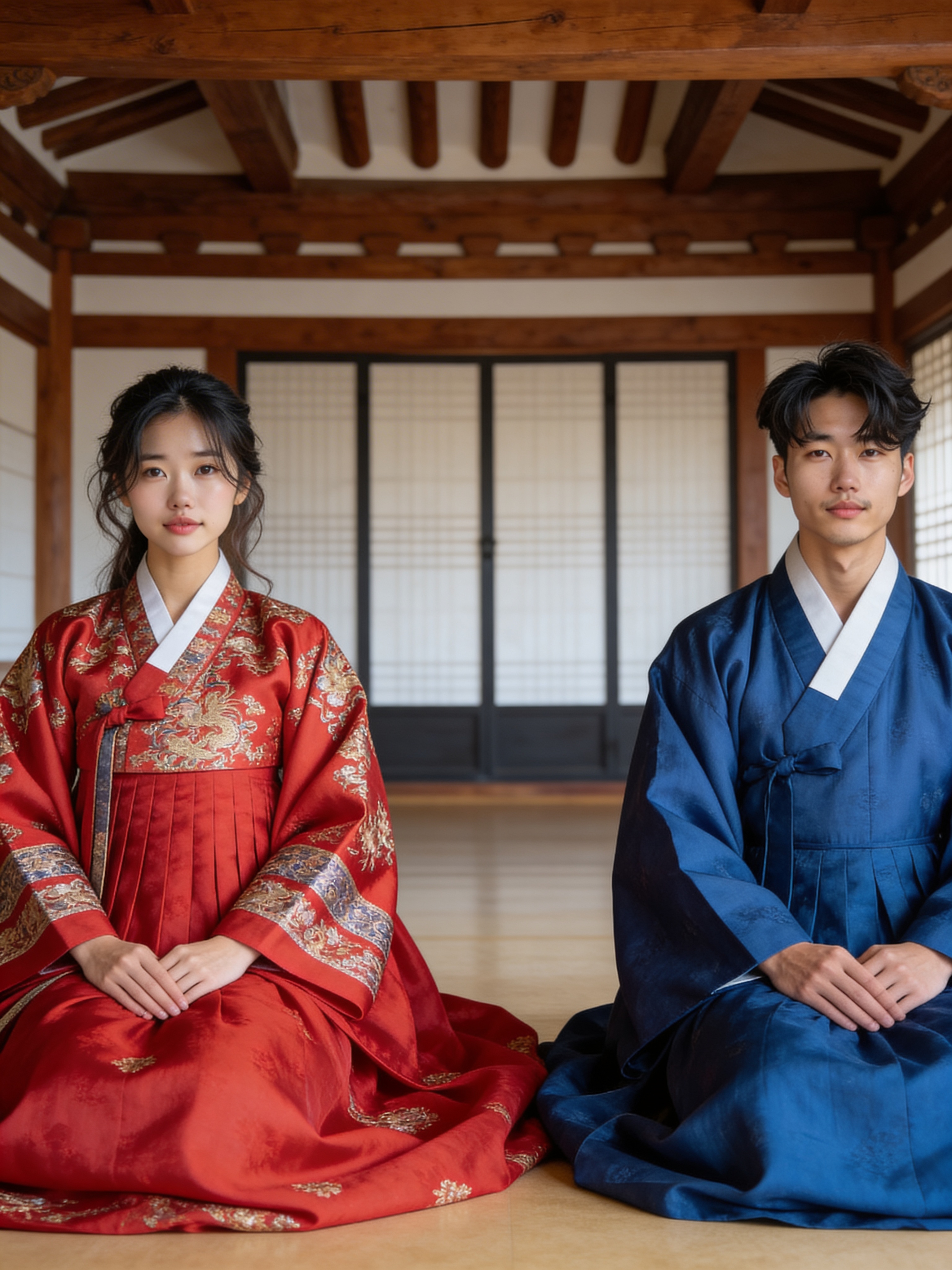 전통 부부 - 한복 웨딩