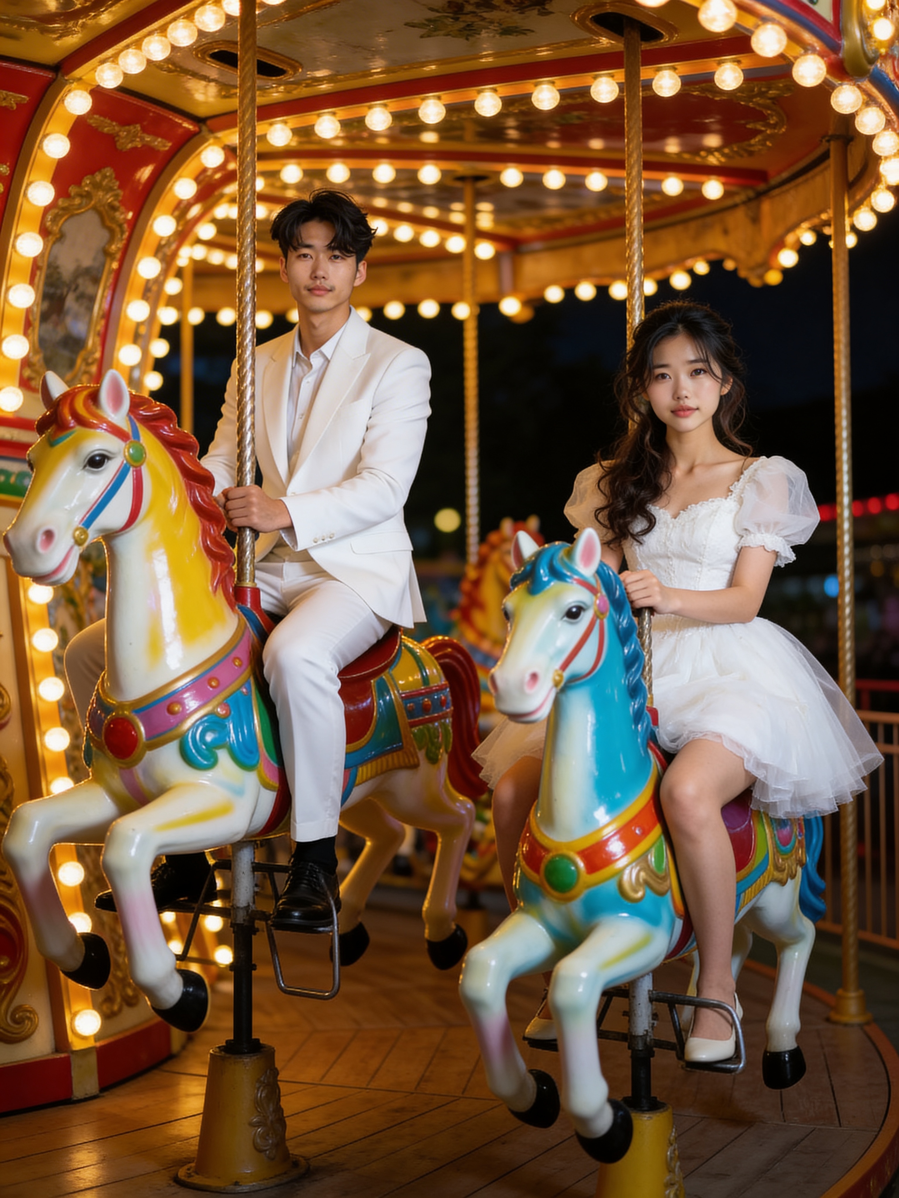 Carousel Ride - Indoor Wedding Photos