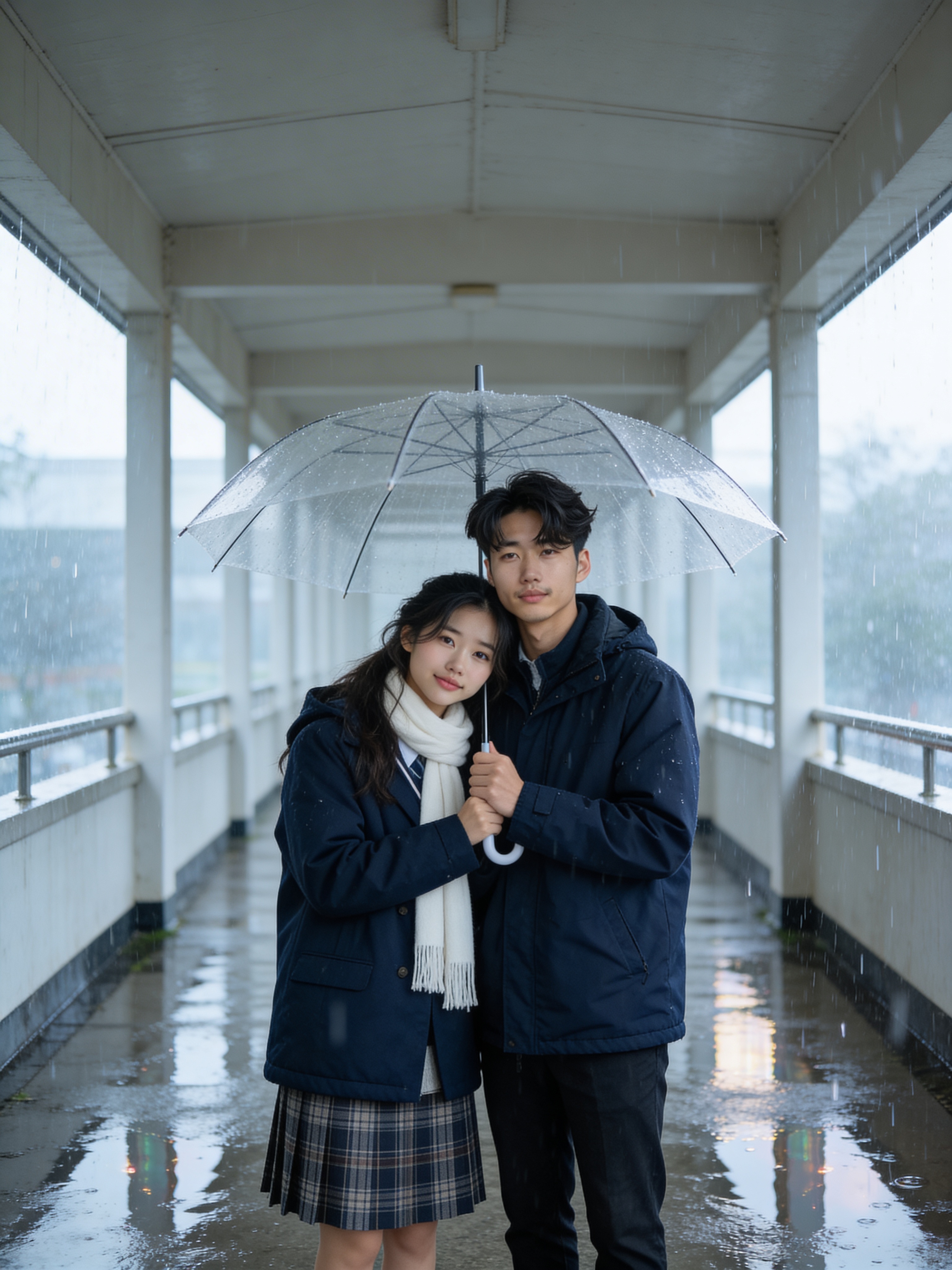 Rainy Corridor - Campus Youth