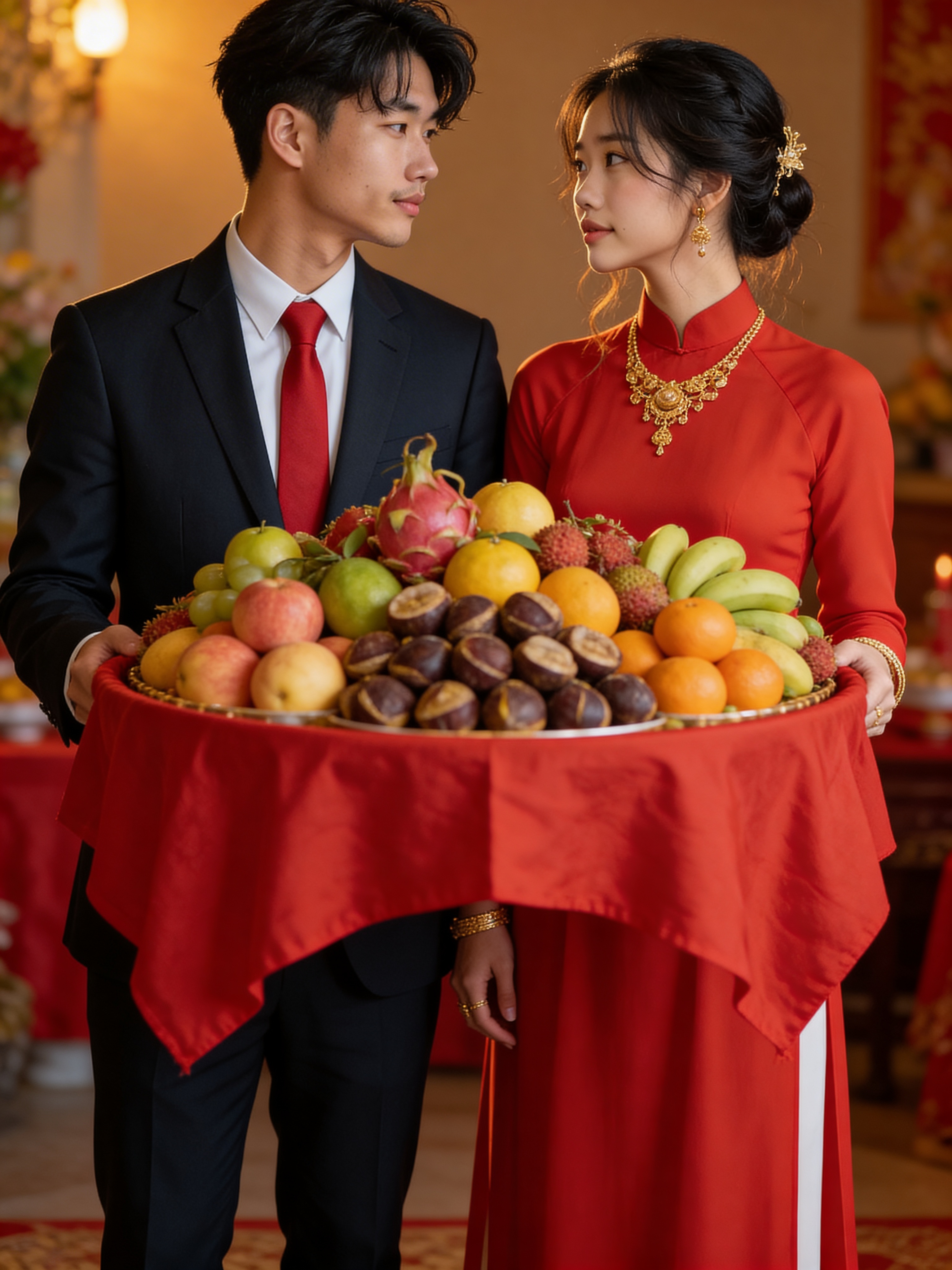 Lễ mâm quả - Đám cưới truyền thống