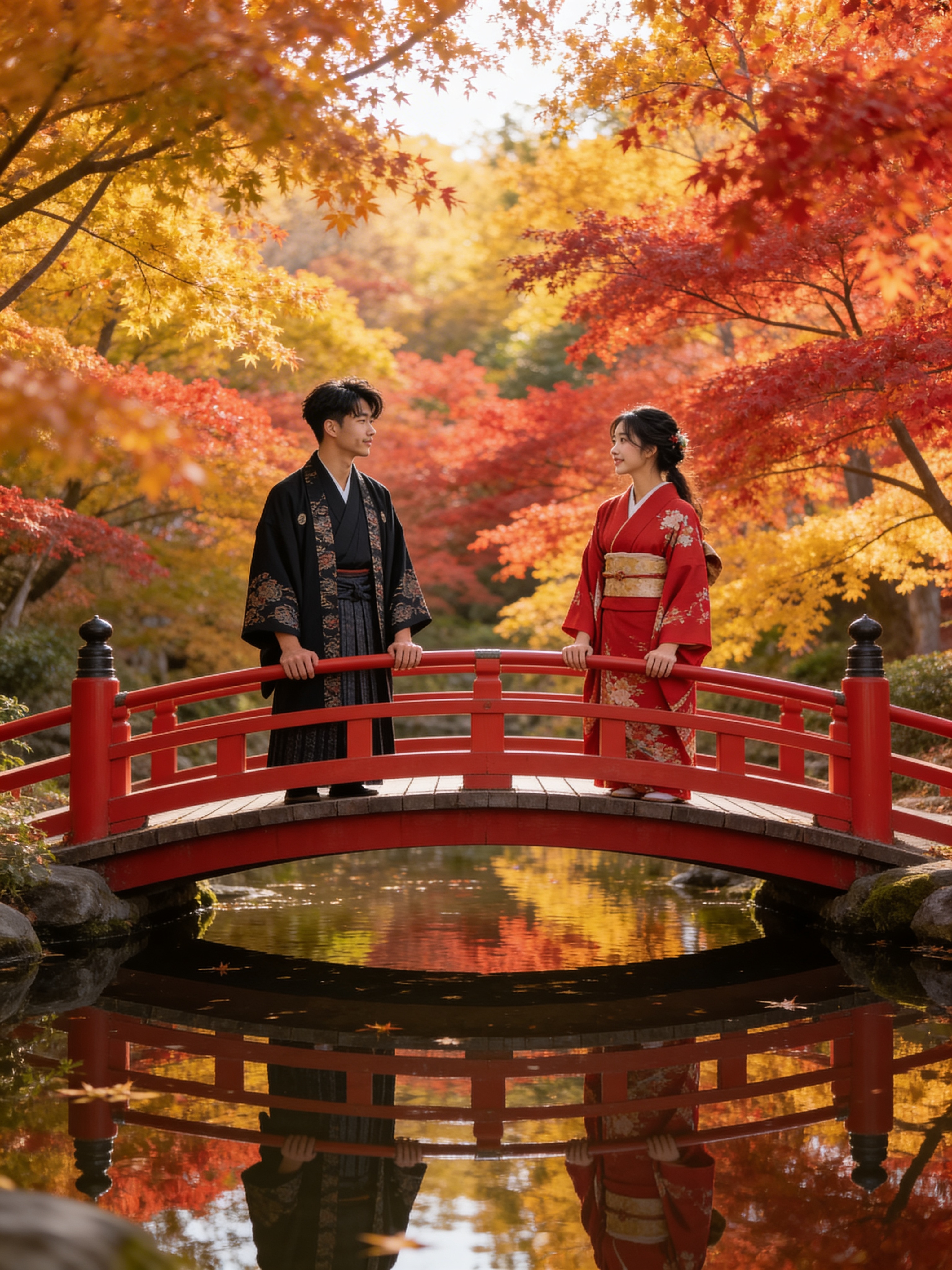 紅葉和装 - 和風婚礼