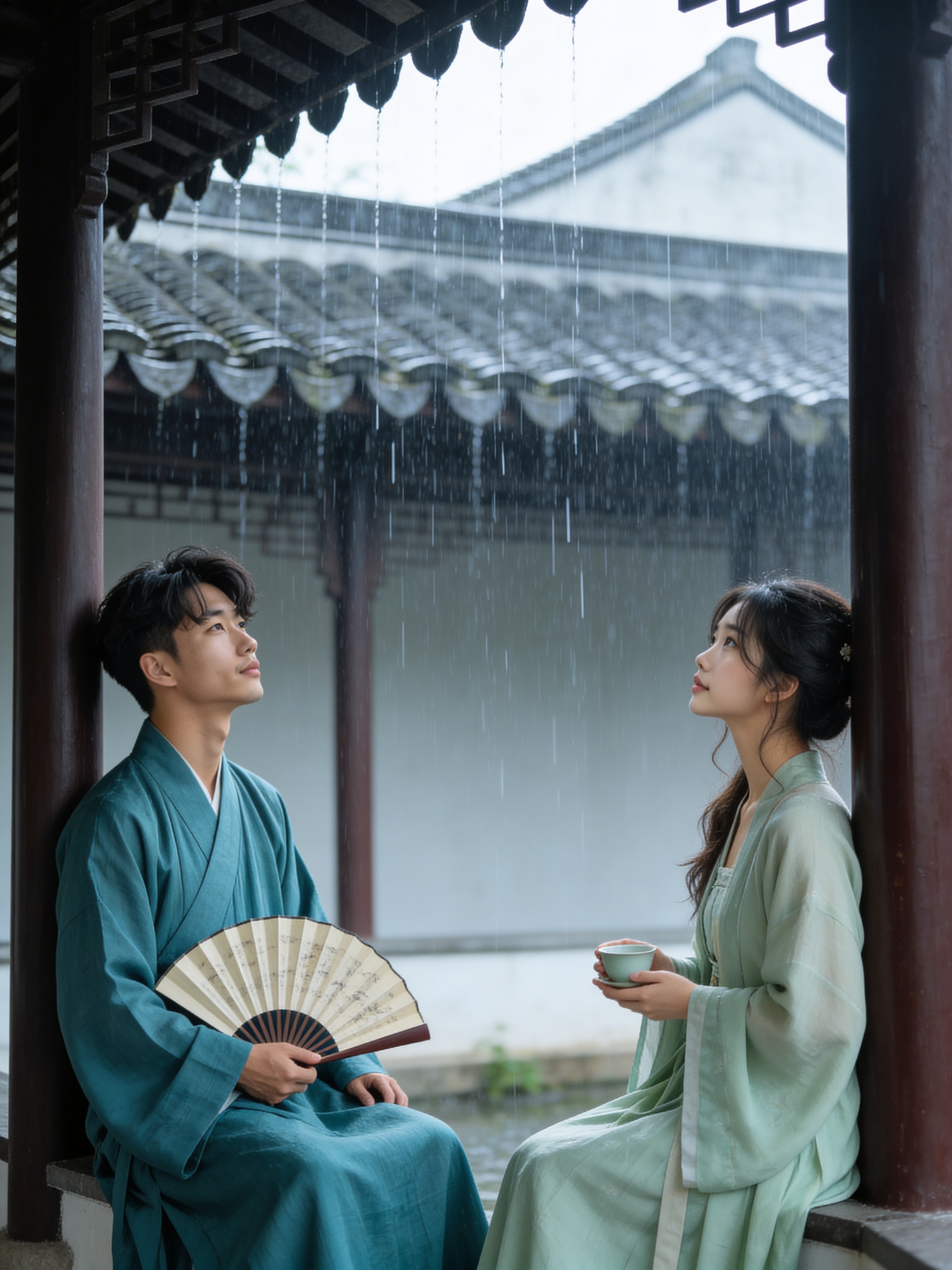 Listening to Rain - Chinese Traditional Wedding