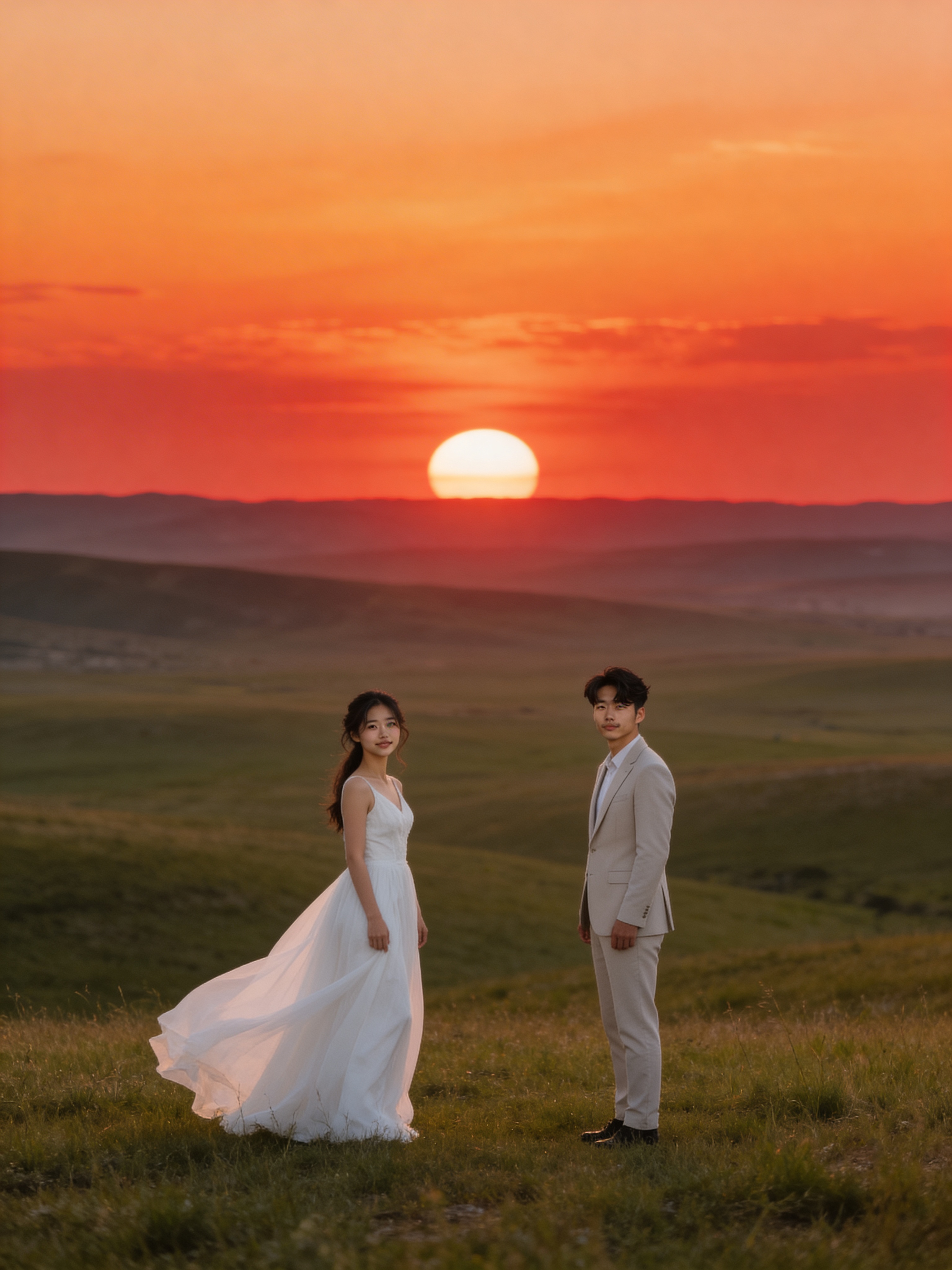 Prairie Sunset - Outdoor Wedding Photos