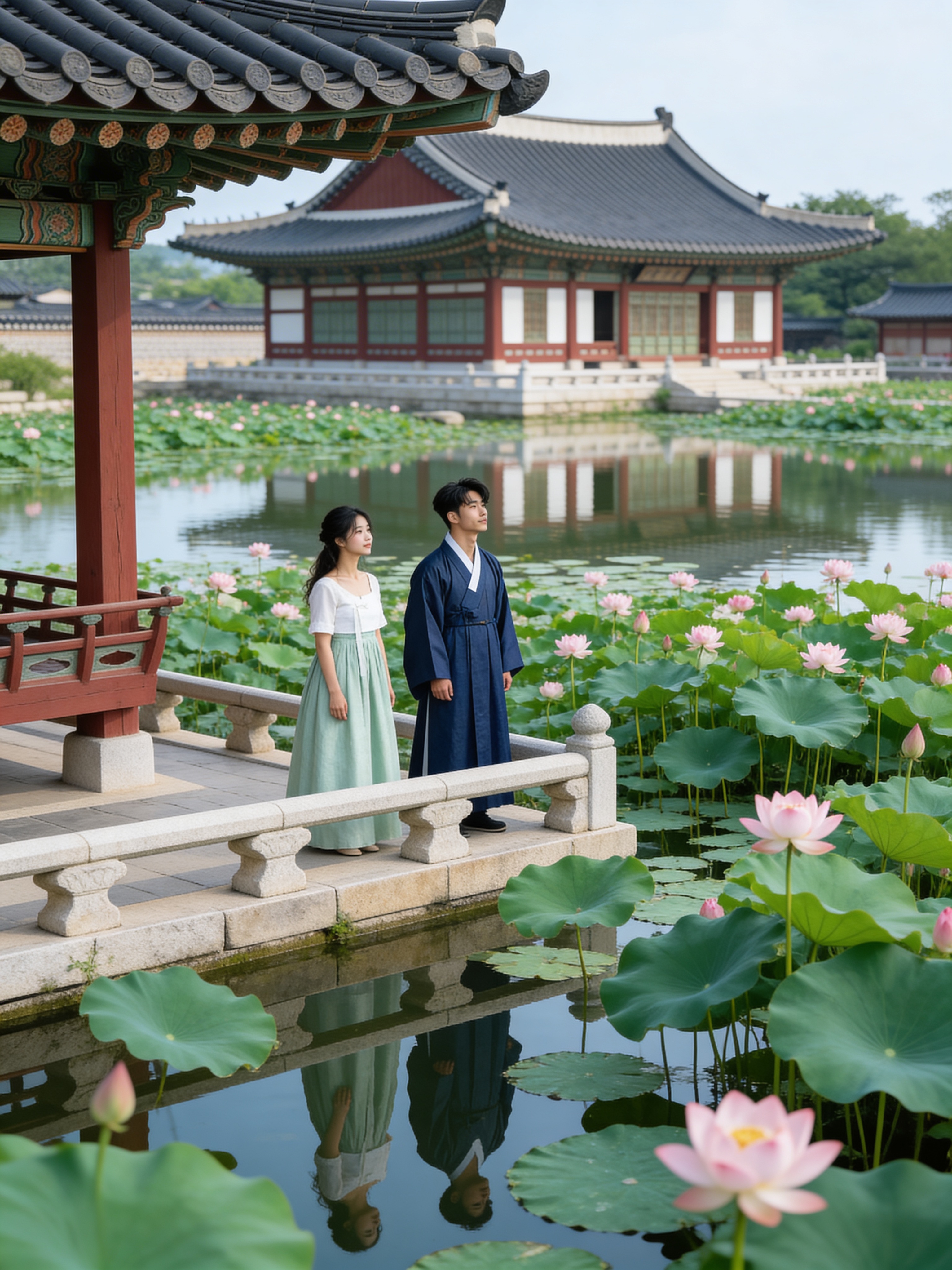 연못 한복 - 한복 웨딩