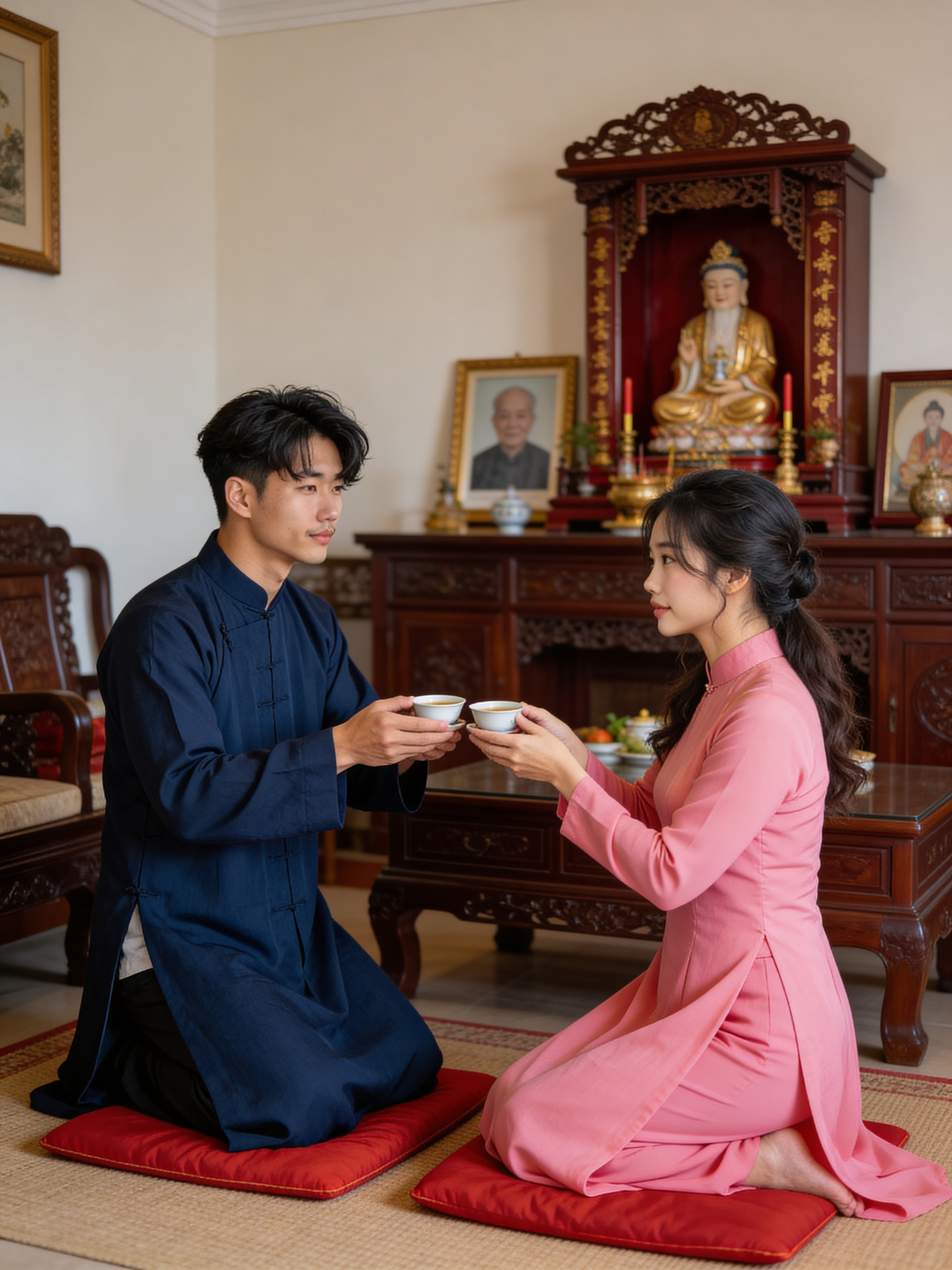 Lễ trà kính - Đám cưới truyền thống