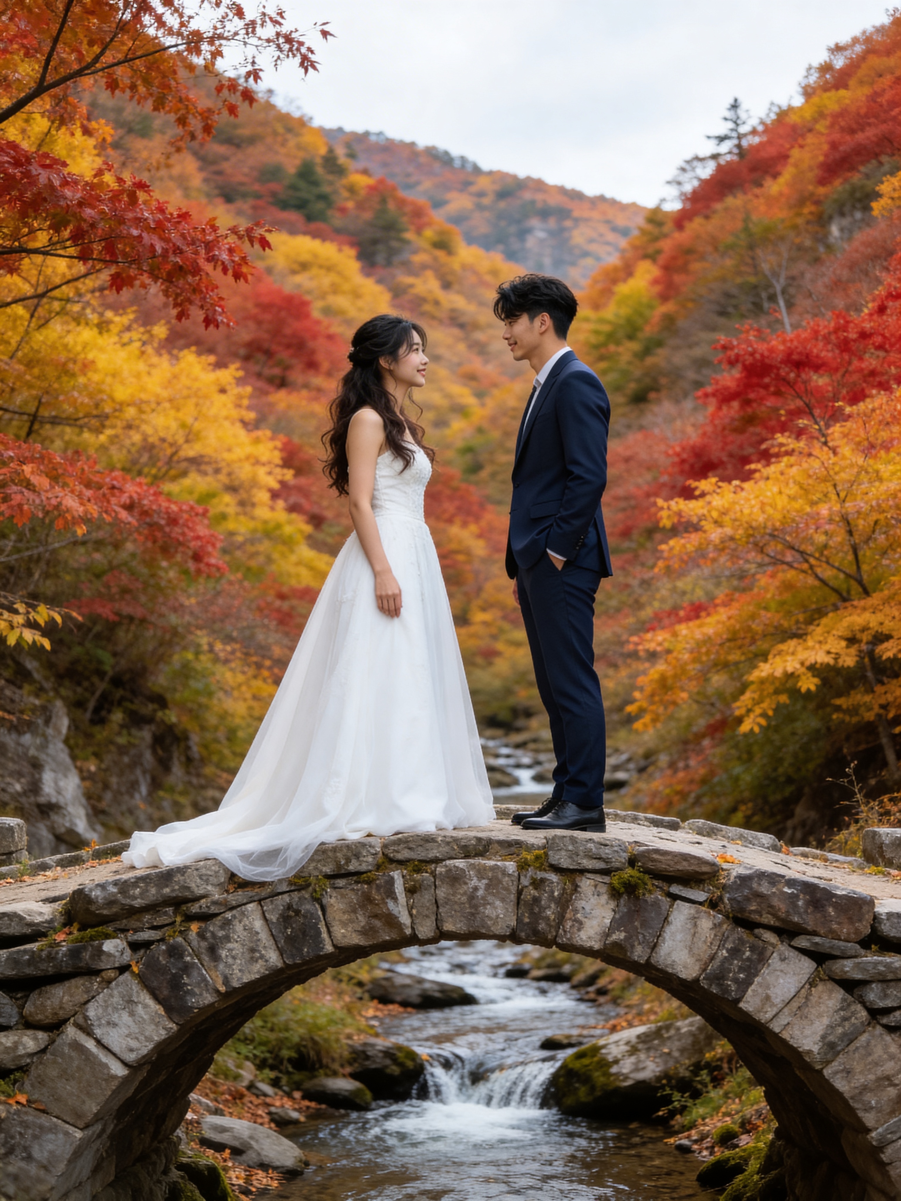 Autumn Leaf Valley - Outdoor Wedding Photos