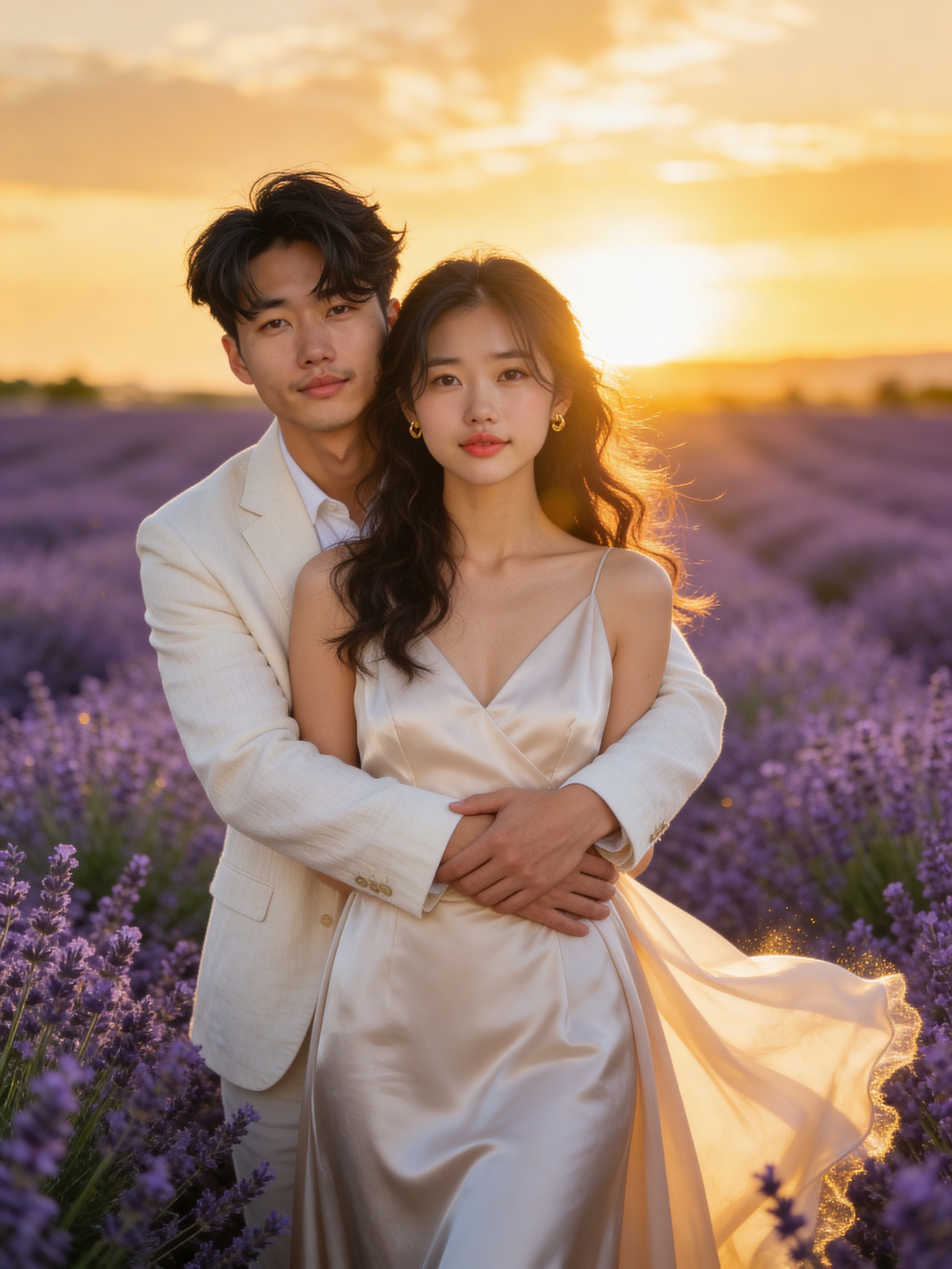 Flower Field Sunset - Korean Luxe