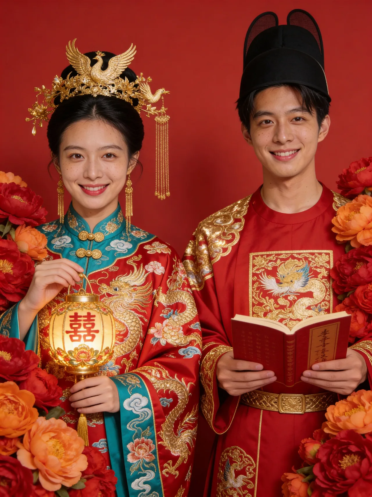 Phụng quan và mẫu đơn