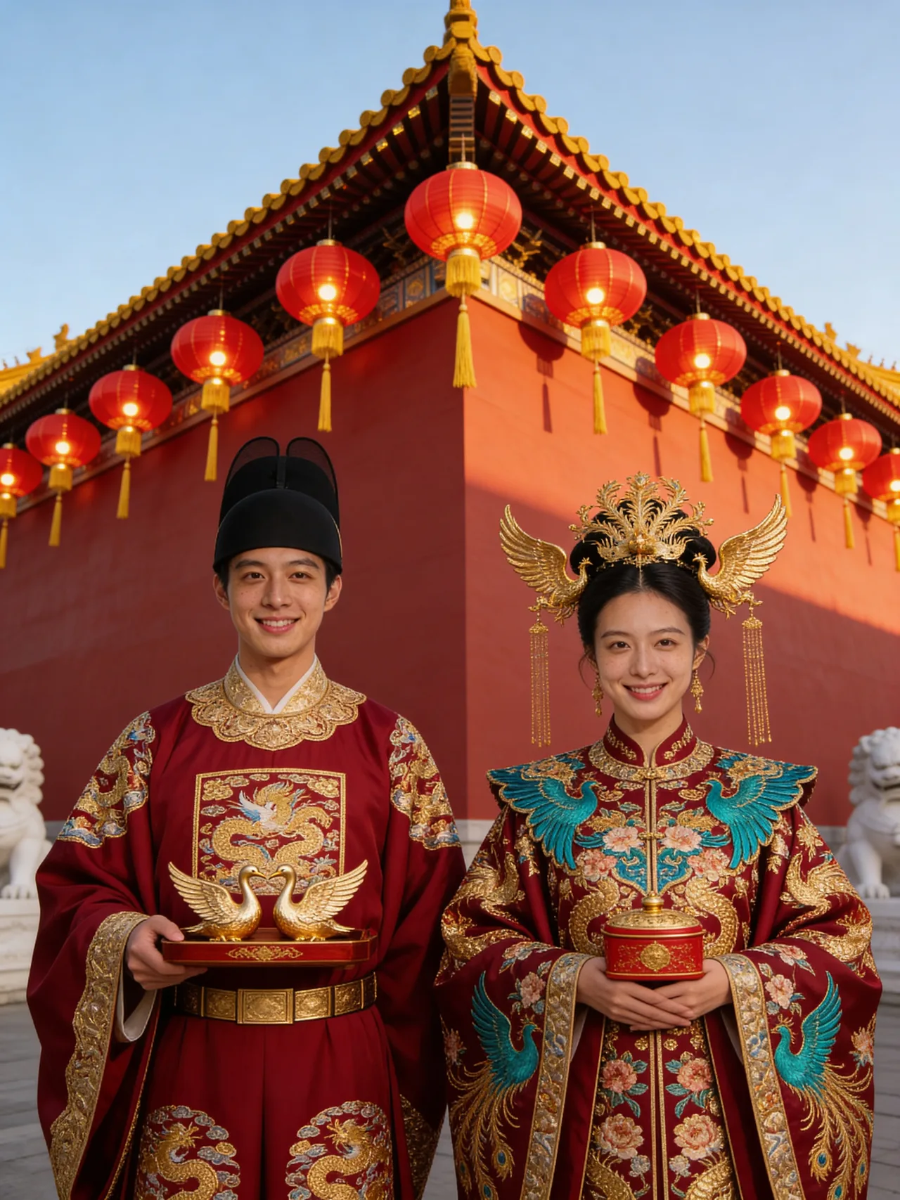 Bái đường tường son cung điện
