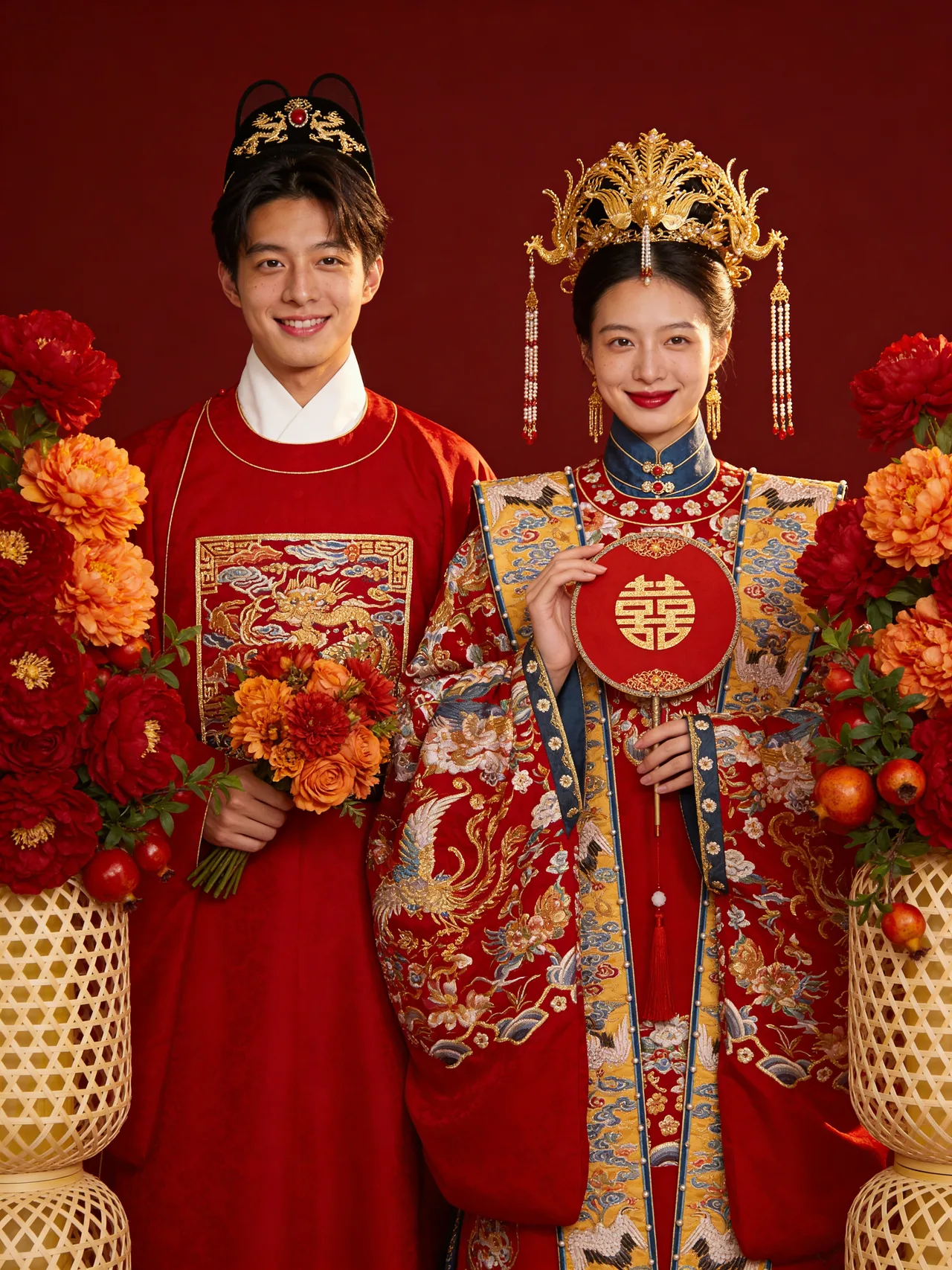 Nâng quạt song hỷ
