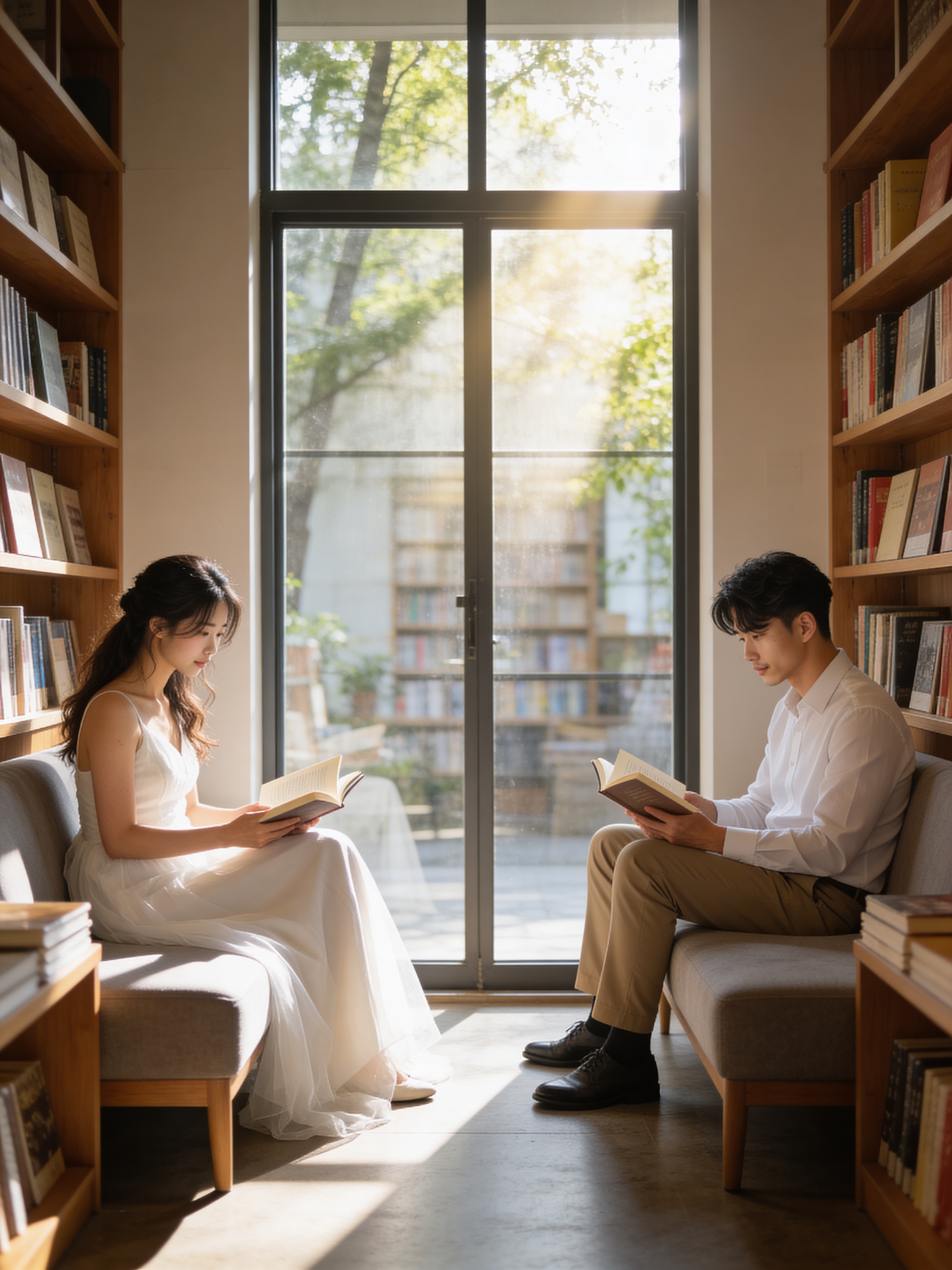 Bookshop Afternoon - Indoor Wedding Photos