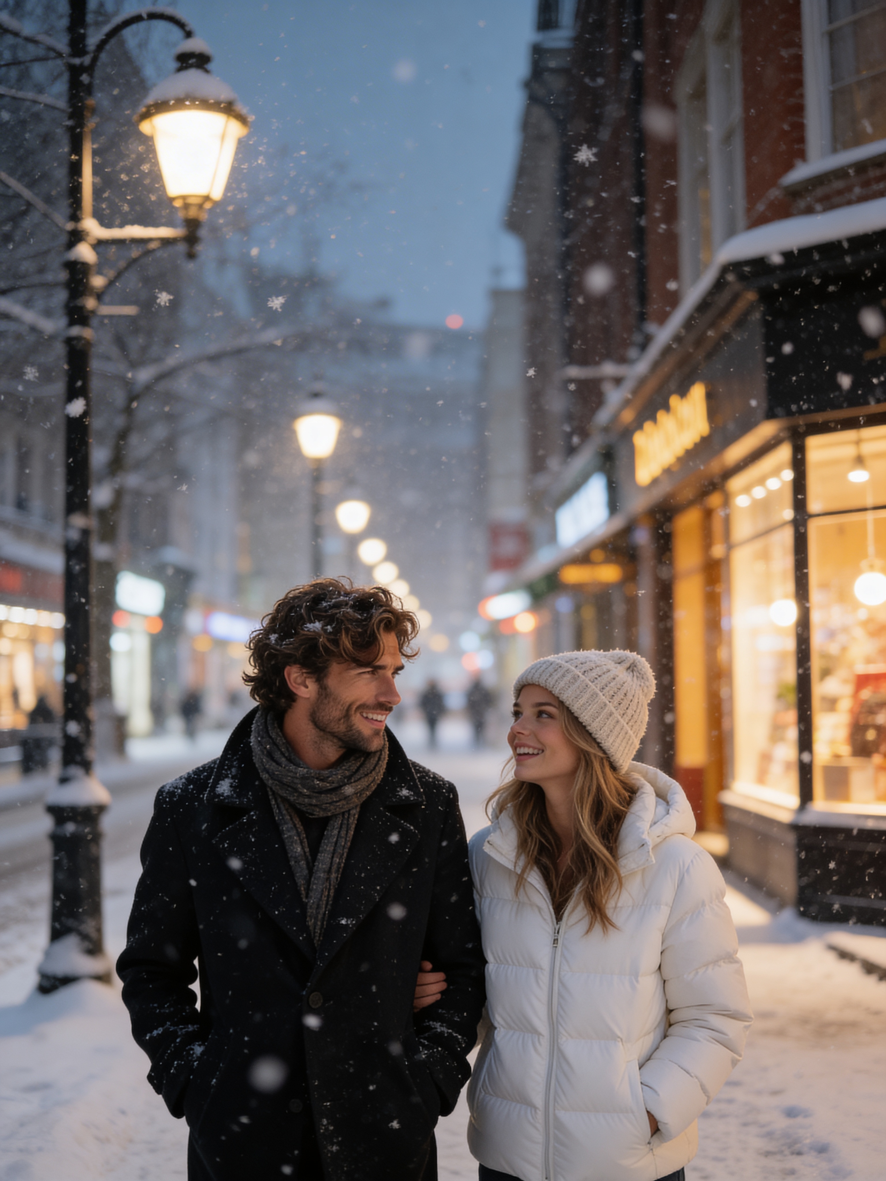 Snowy Stroll - Engagement Session