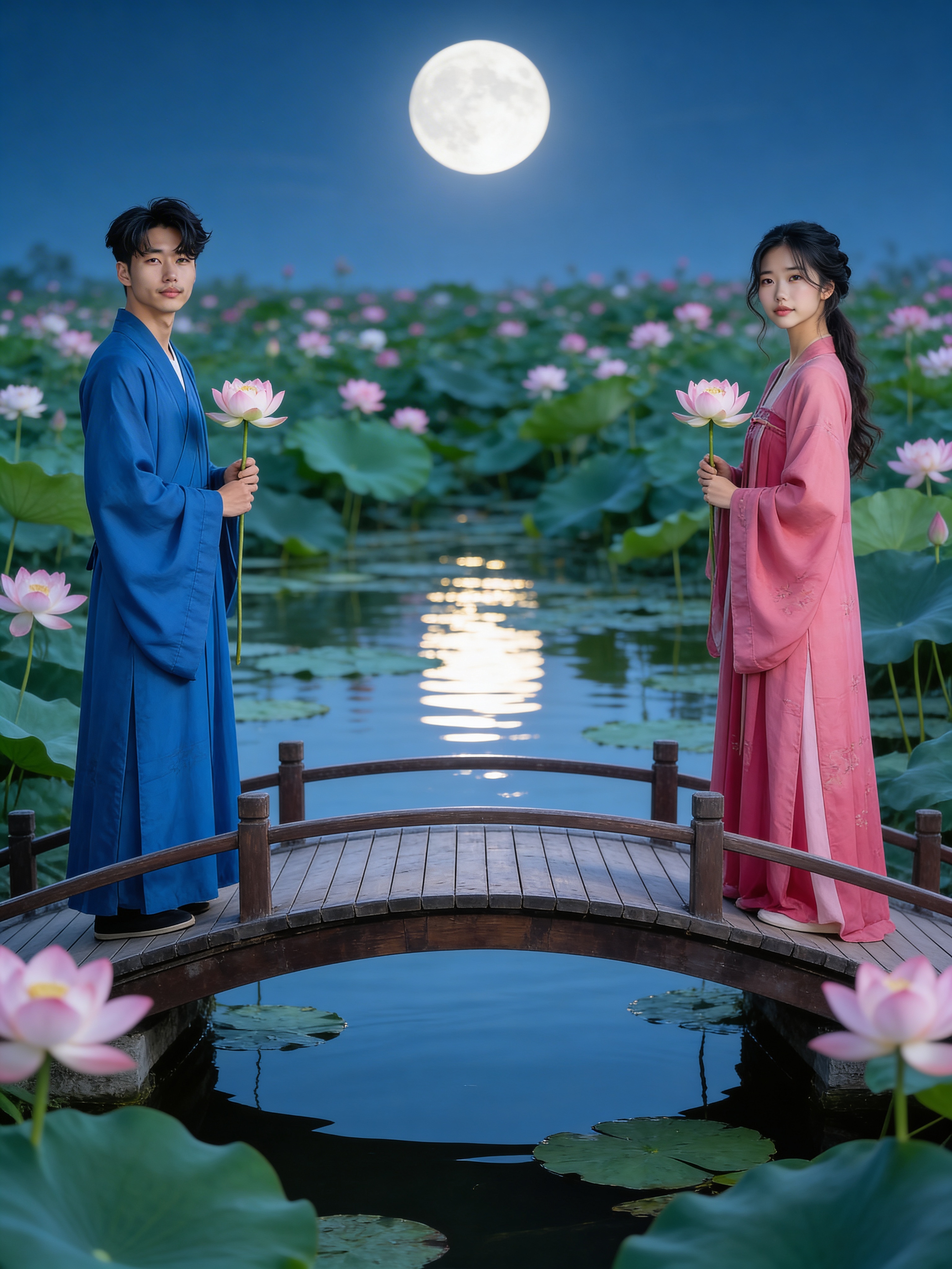 Moonlit Lotus Pond - Chinese Traditional Wedding
