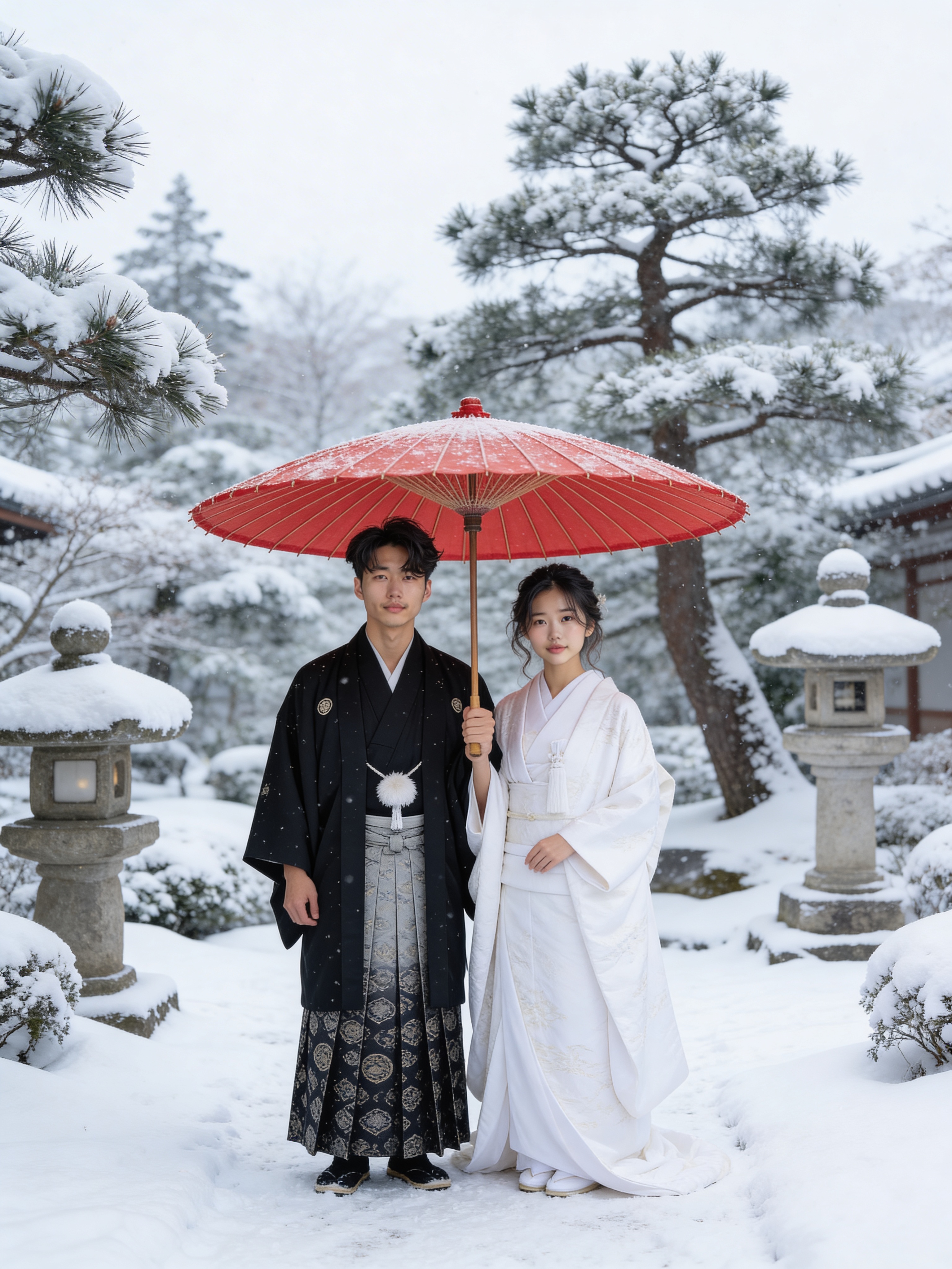 雪景和装 - 和風婚礼