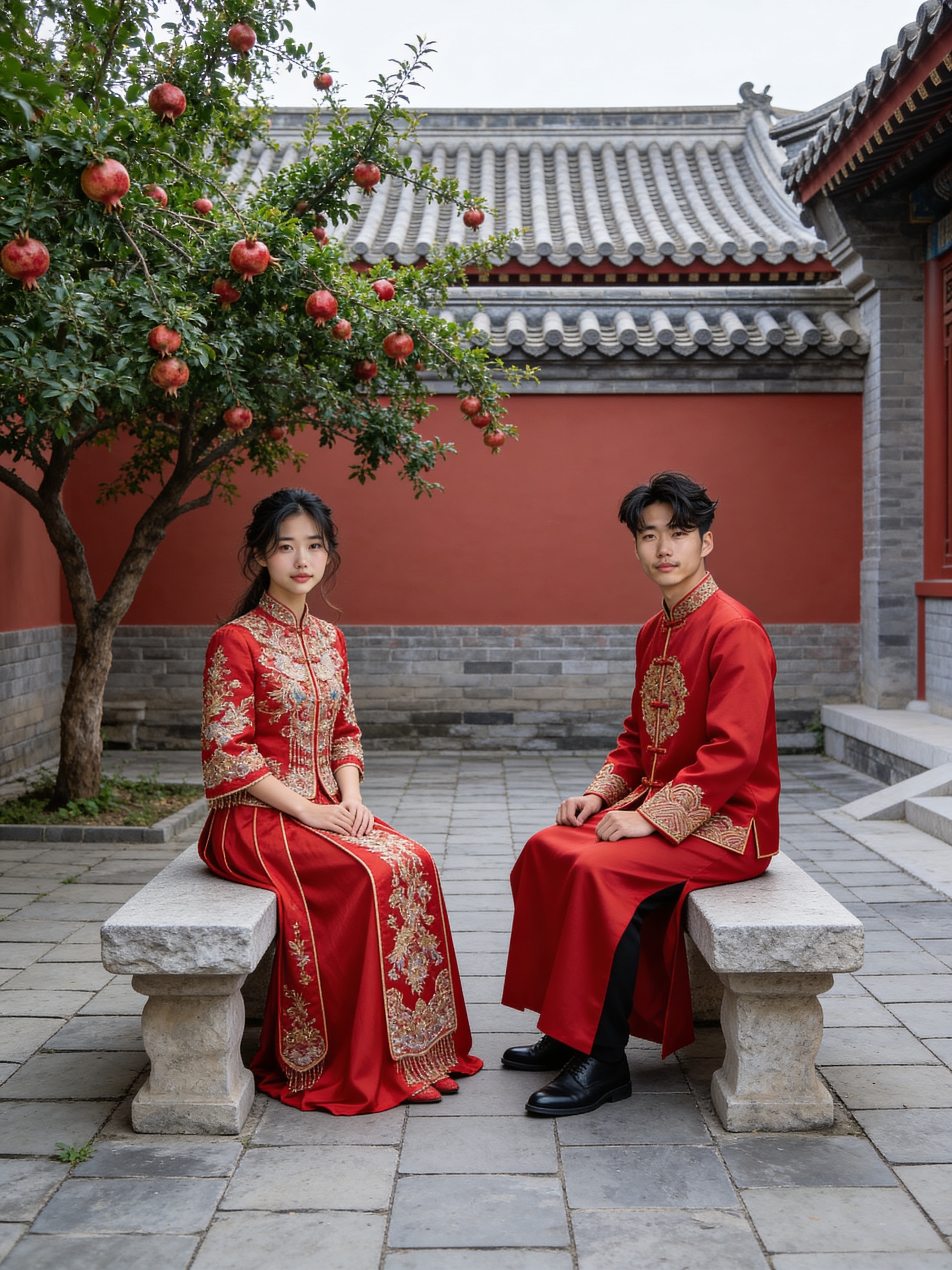 Chinese Courtyard - Indoor Wedding Photos