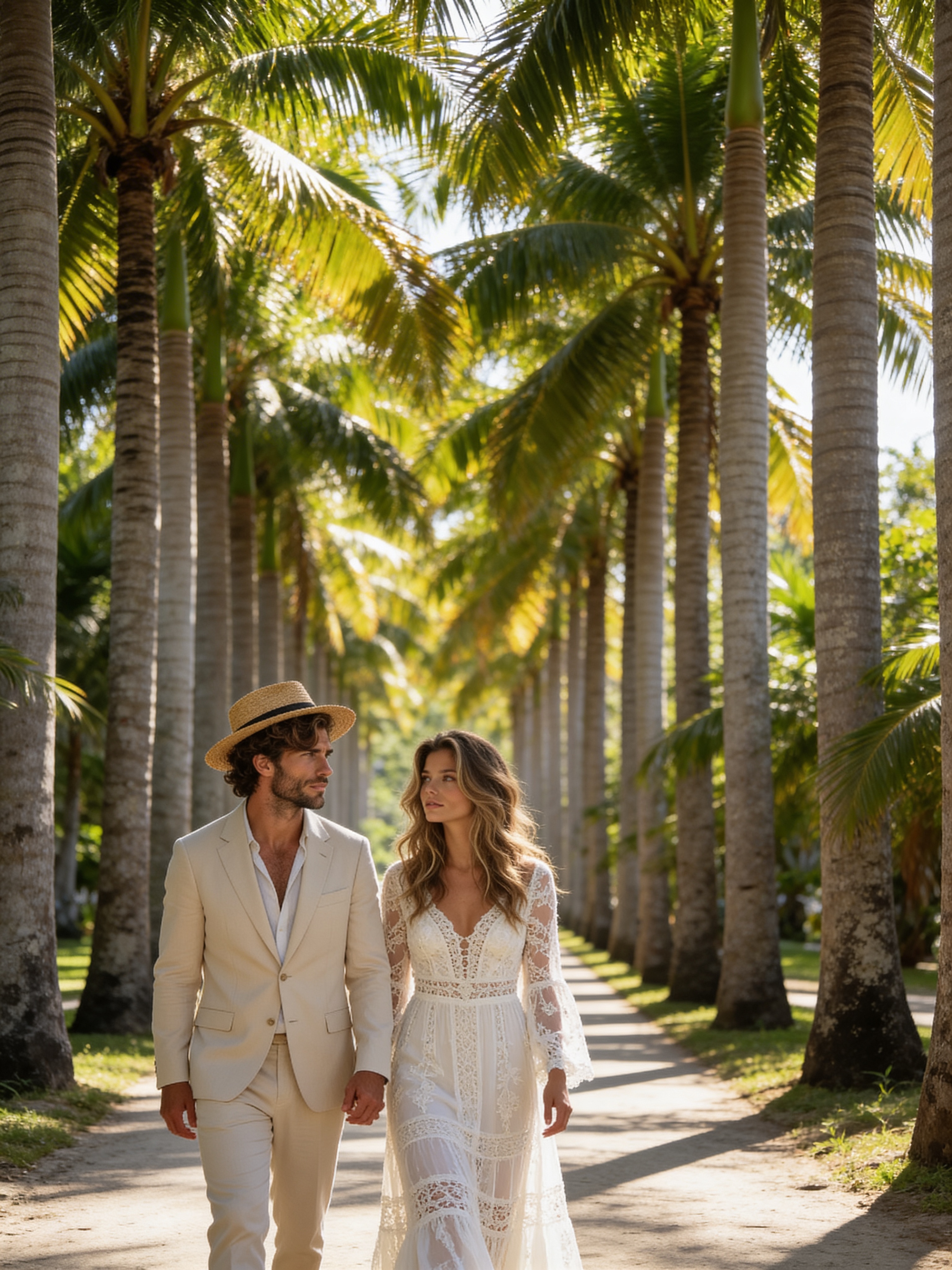 Palm Tree Avenue - Tropical Paradise