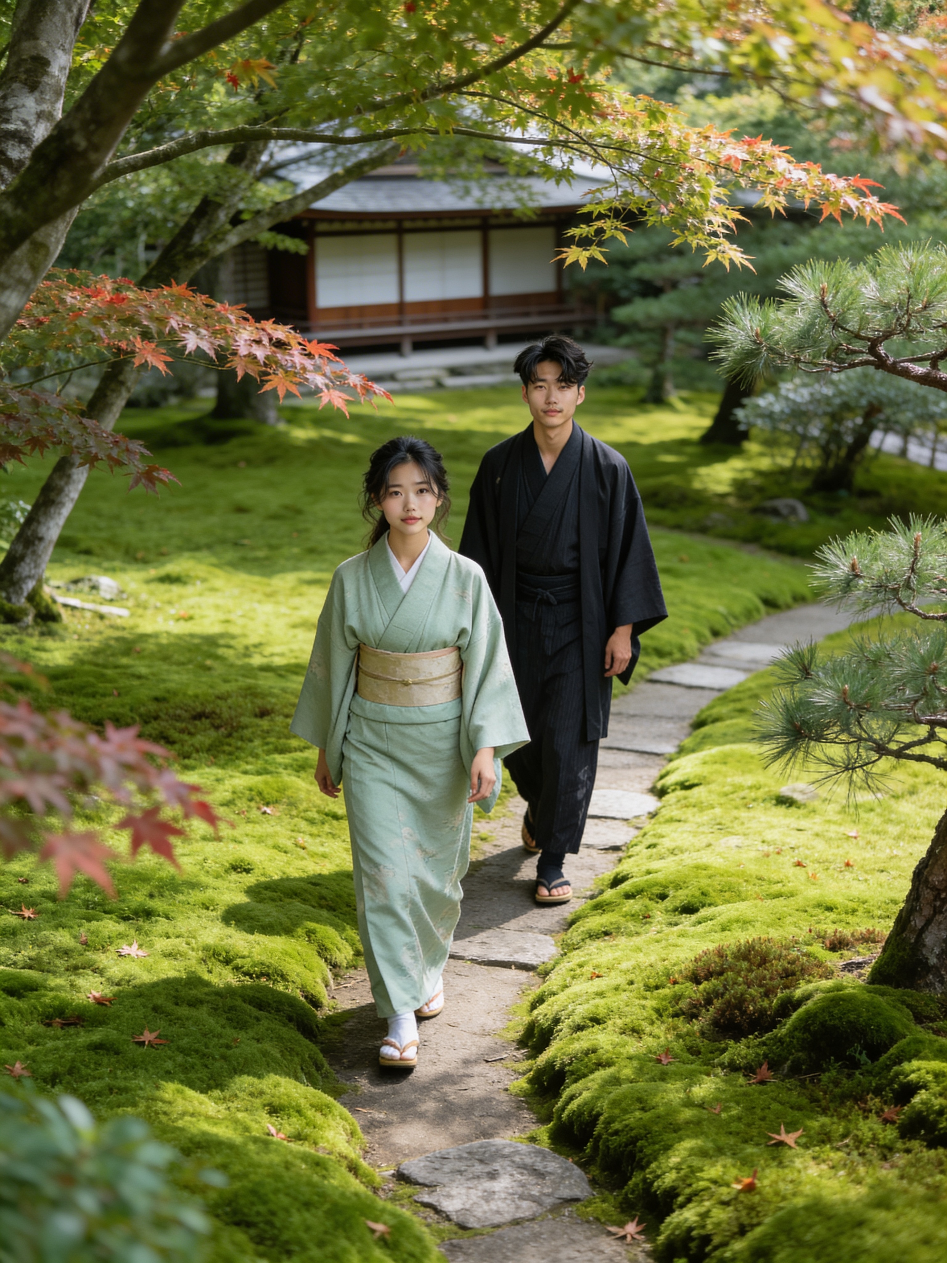 銀閣寺苔庭 - 神社仏閣