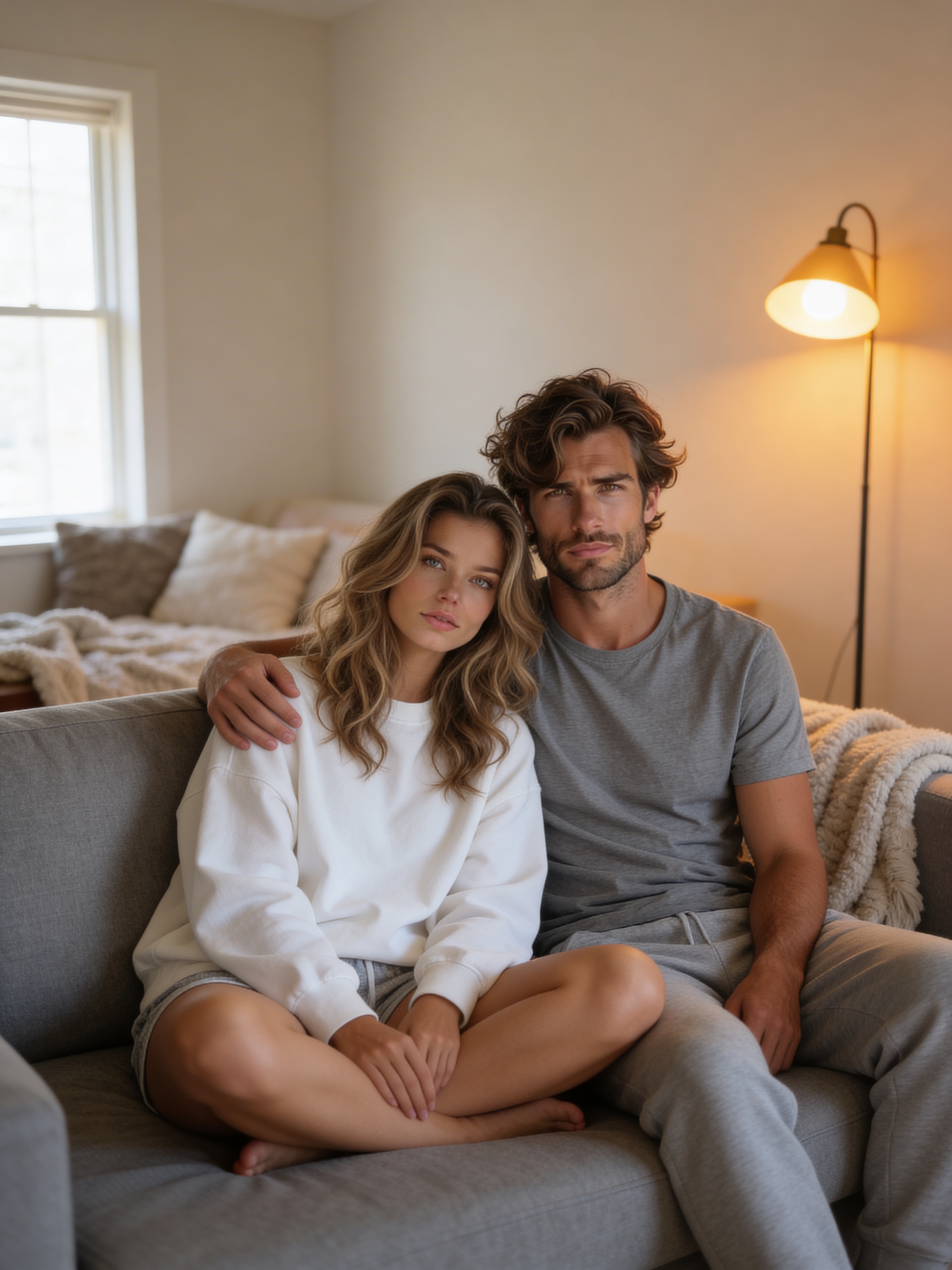 Home Couch - Couple Portraits