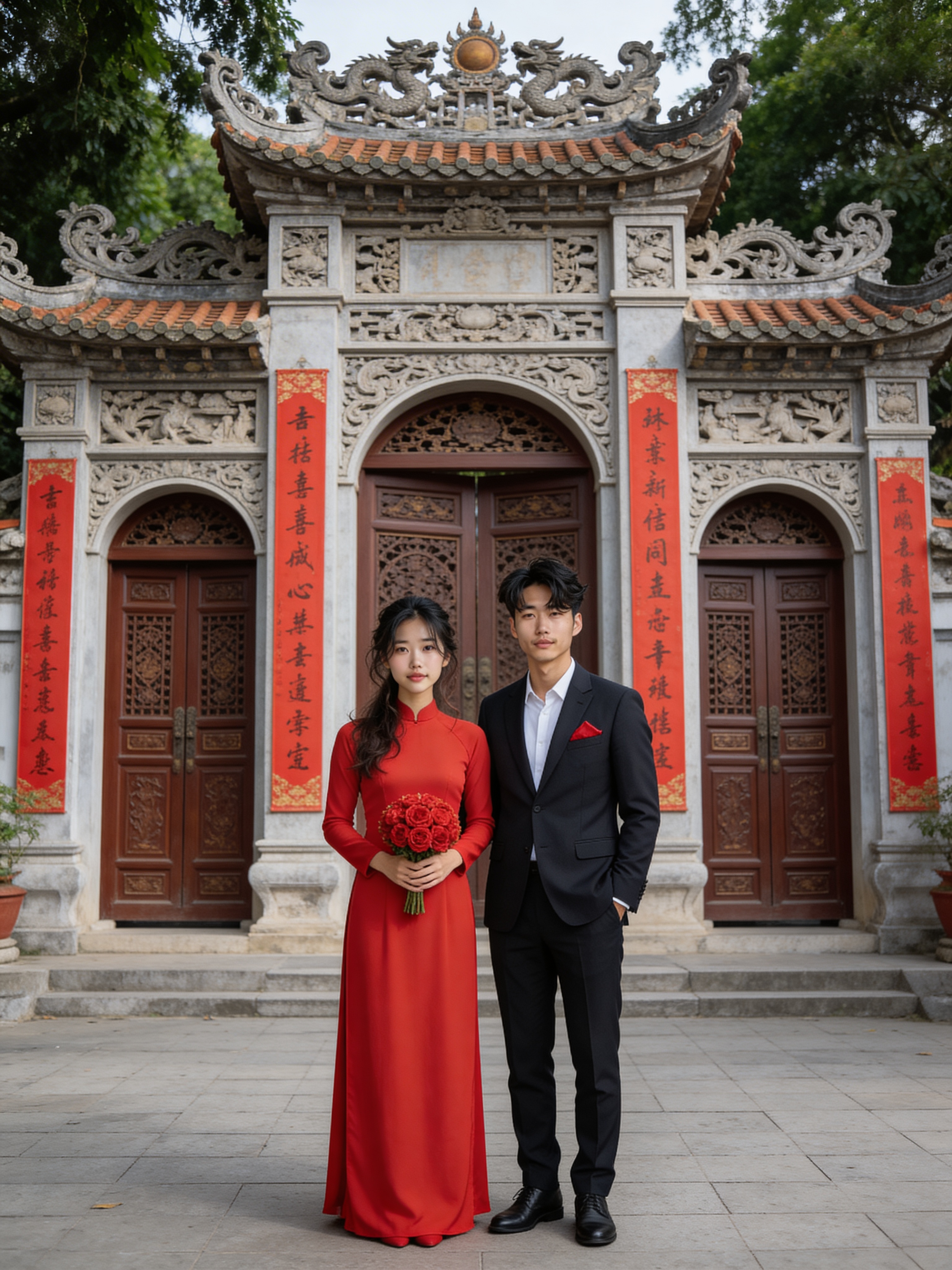 Cổng tam quan - Đám cưới truyền thống