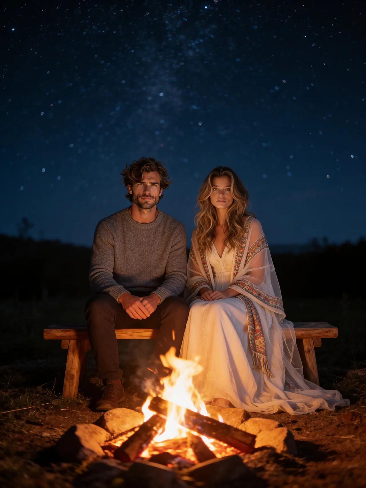 Starlit Bonfire