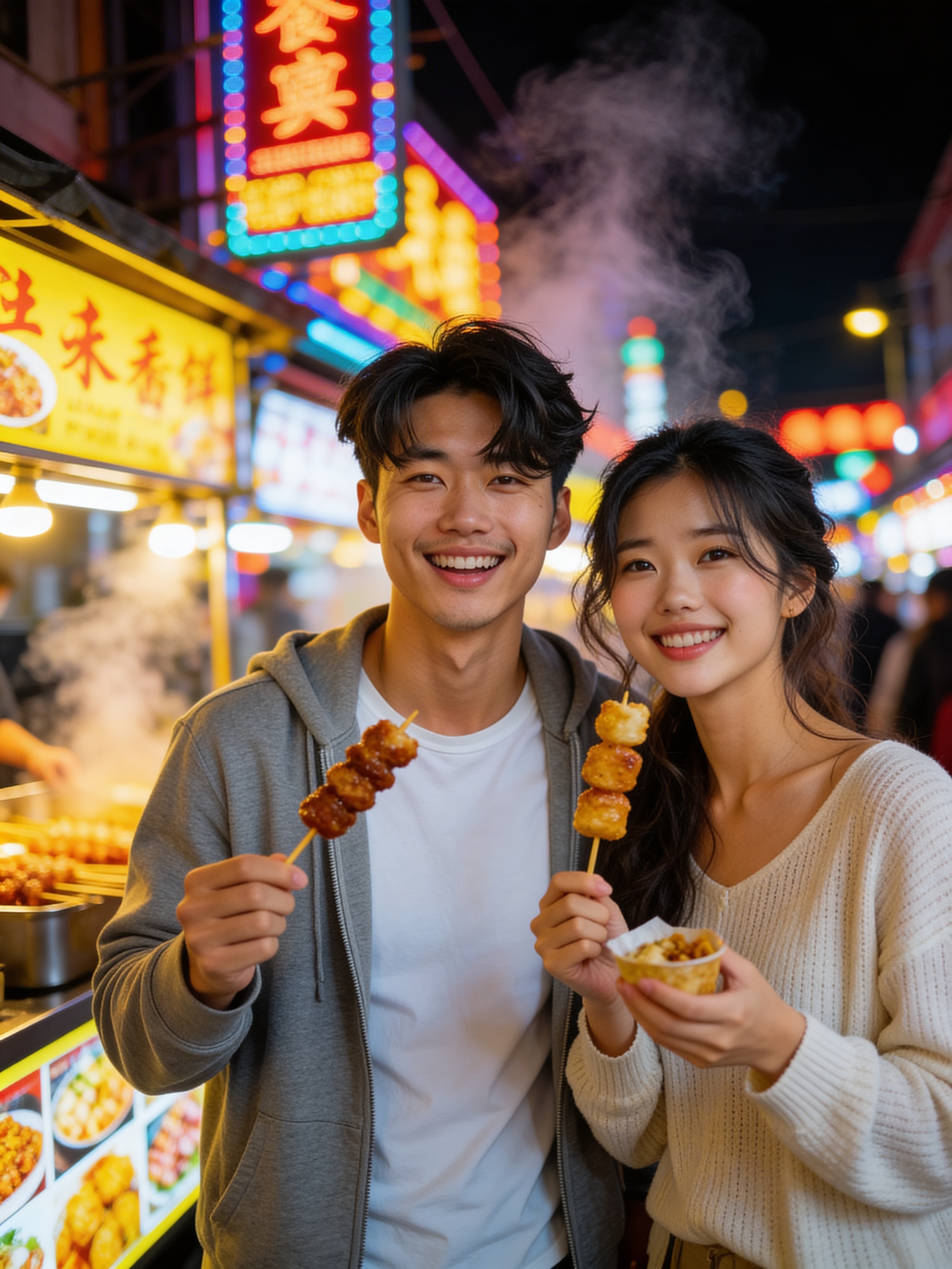 Night Market Snacks - Couple Daily Life