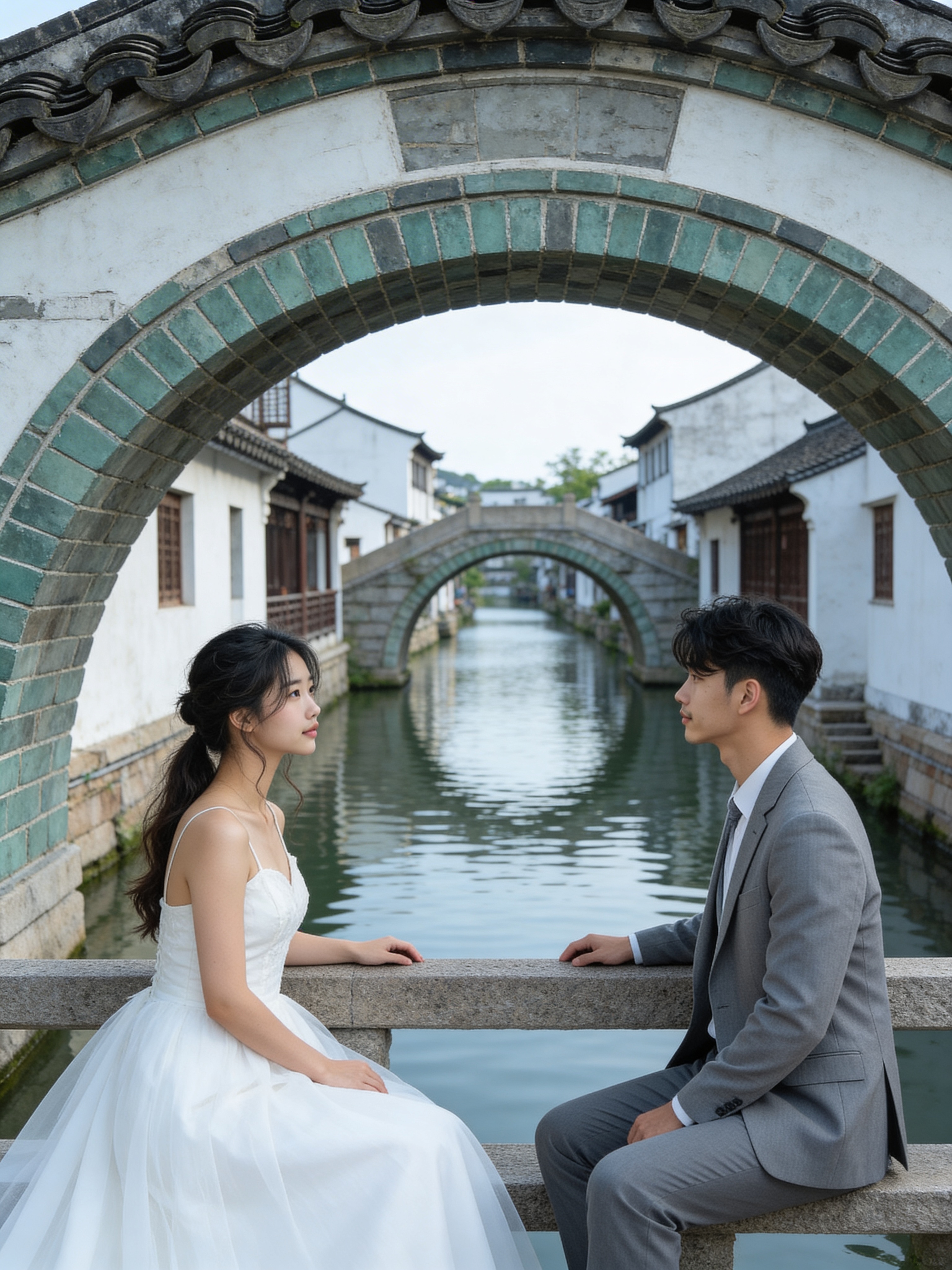 Ancient Bridge & Stream - Outdoor Wedding Photos